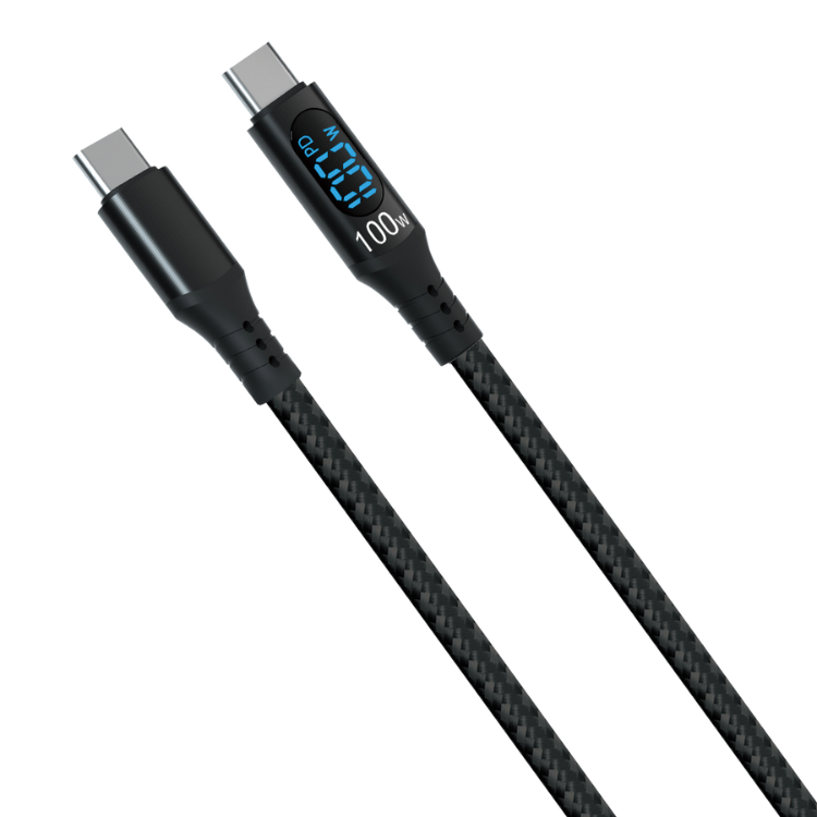 Trusmi CtoC Digital Braided Fast Charging Cable - Black