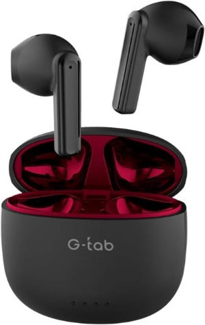 G-Tab X5 Bluetooth V5.3 Wireless Earbuds With Dual Mic, Large Battery, Hifi Sound, Type C Fast Charging Port, 1 Free Cover