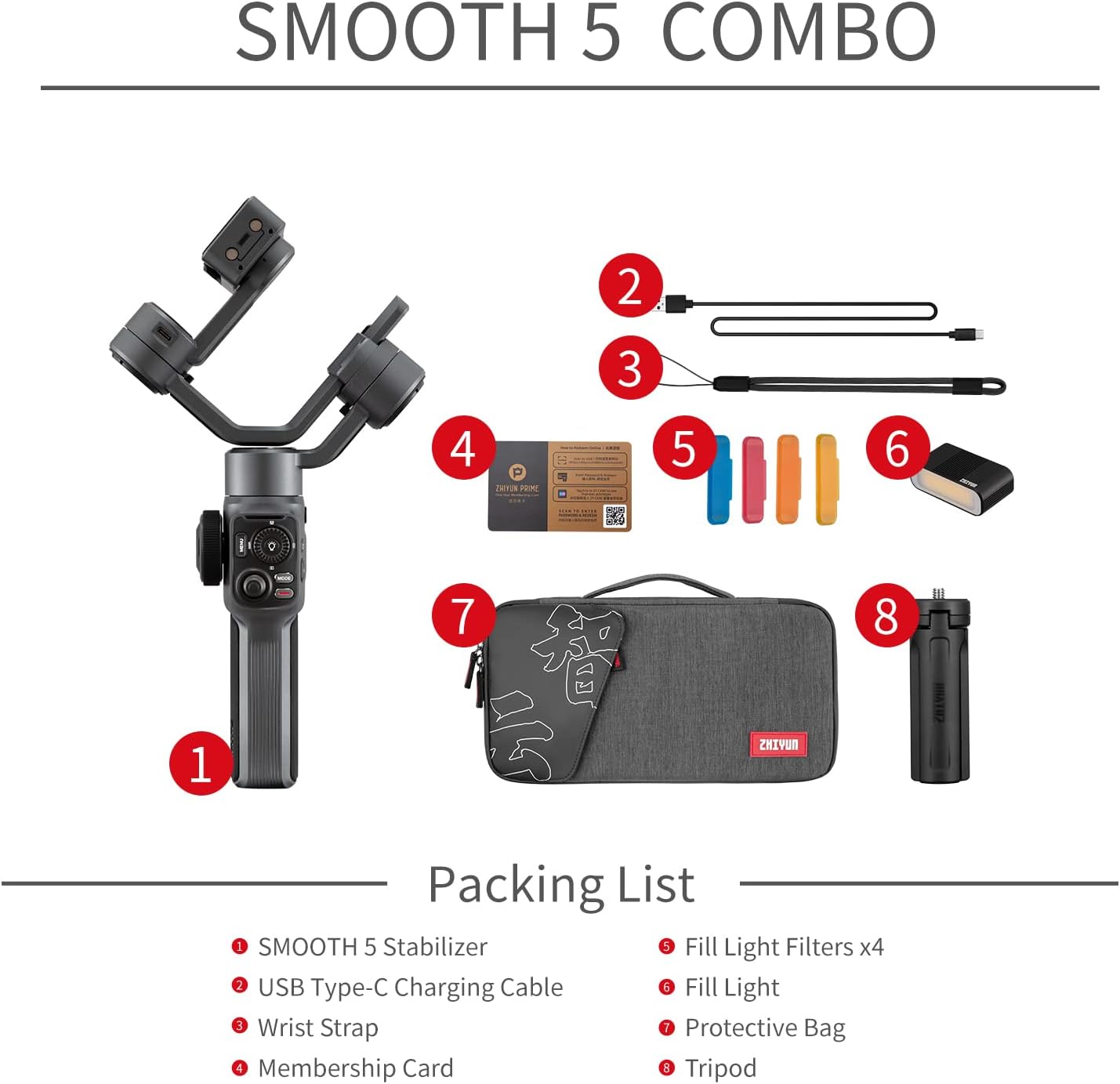 Zhiyun Smooth 5 Combo Gimbal Stabilizer