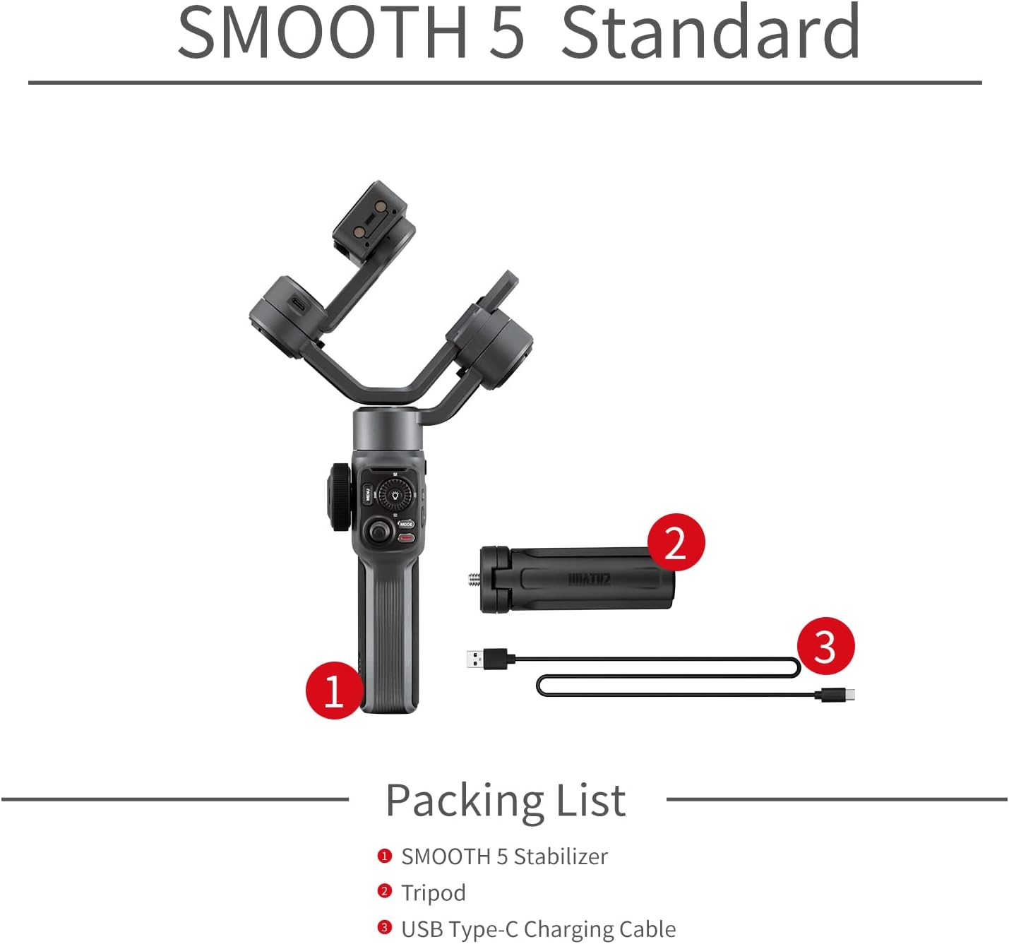 Zhiyun Smooth 5 Gimbal Stabilizer for Smartphone