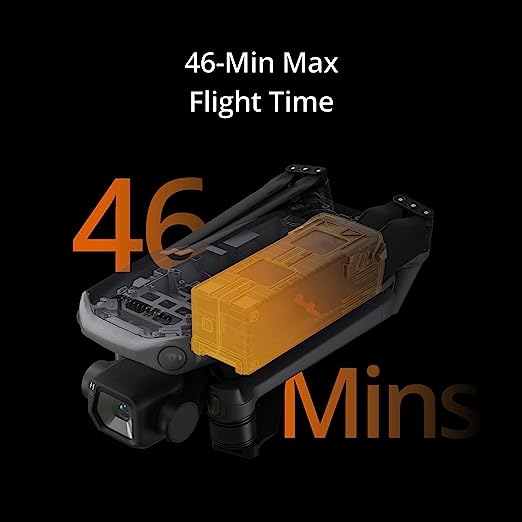 DJI Mavic 3 Classic (DJI RC) Fly More Combo - Drone with 4/3 CMOS Hasselblad Camera for Professionals, 5.1K HD Video, 46-Min Flight Time, Omnidirectional Obstacle Sensing, 15km Transmission Range