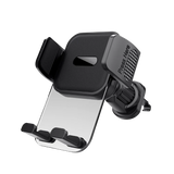 Trusmi Clamping Type Car Mount - LP06-011, Black + Transparent, PC + ABS