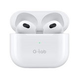 G-Tab Air5 Pro Wireless Earbuds, Bluetooth Earphones, BT Version 5.3, Super Battery, 1 Free Case, White