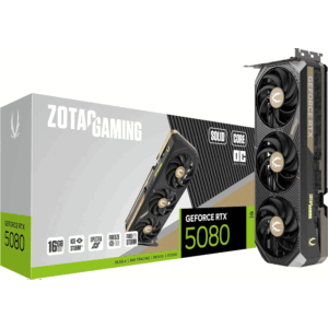 PALIT GeForce RTX 5080 GamingPro Graphics Card 16GB GDDR7, Ray Tracing, 4K/8K Gaming, Dual Fan Cooling, PCIe 5.0, RGB Lighting