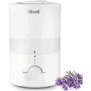 LEVOIT 3L Humidifiers for Bedroom Baby Room with Night Light, Cool Mist Humidifier for Home, Office & Plant, Auto-Off, Up to 25H for 27 ㎡, Quiet Operation with 360° Rotation Nozzle- 2 Filter Sponge