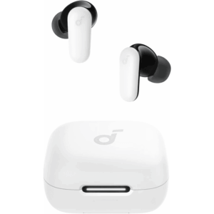 Anker Soundcore R50i NC Noise Cancelling Earbuds with Powerful Bass, 45H Playtime, 2-in-1 Case, IP54, Bluetooth 5.4, White