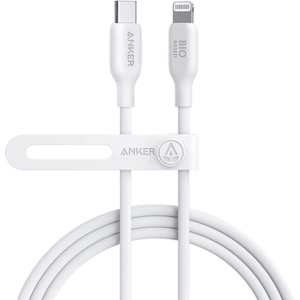 Anker USB-C to Lightning Cable, 541 Cable (Snow White, 6ft), MFi Certified, Bio-Based Fast Charging Cable for for iPhone 14 14pro 14pro Max 13 13 Pro 12 11 X (Charger Not Included)