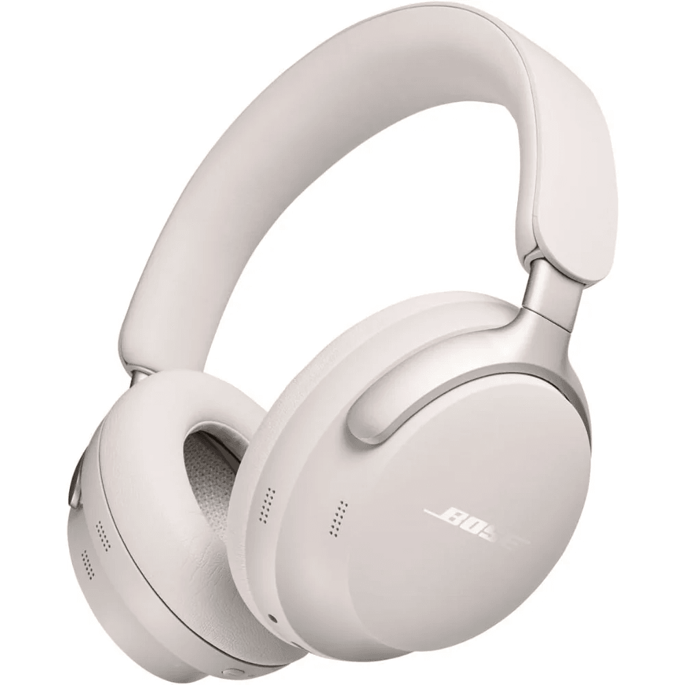 Bose QuietComfort Ultra Wireless Noise Cancelling Headphones, Spatial Audio, Over-the-Ear Headphones with Mic, 24H Battery Life, 2023, White Smoke