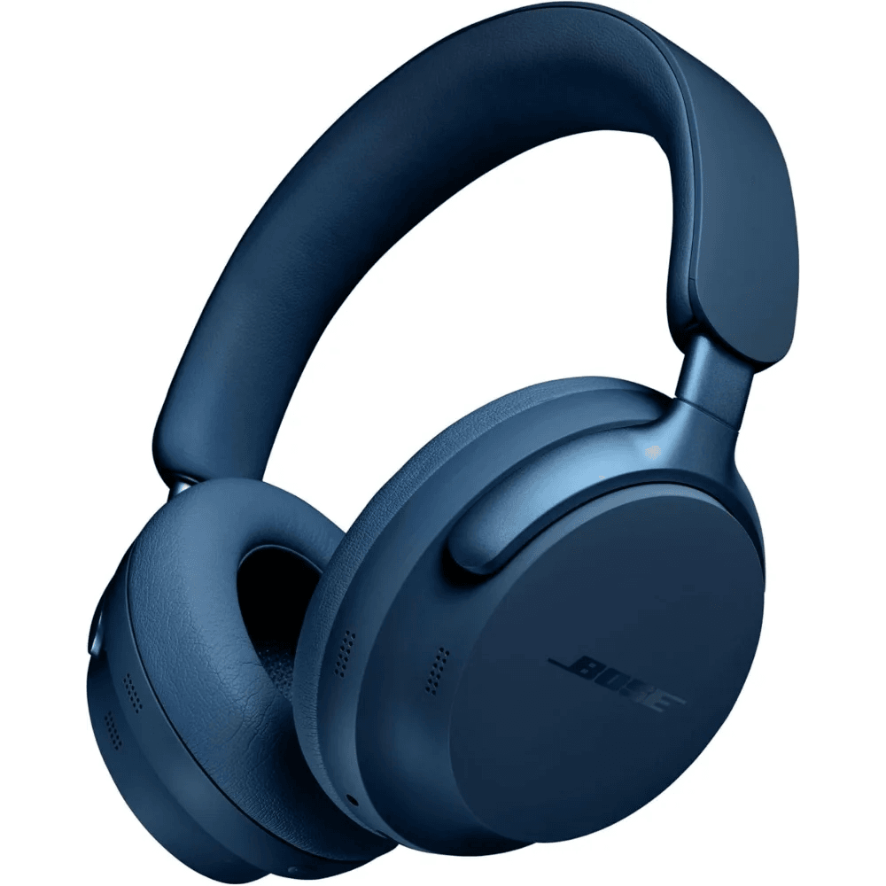 Bose QuietComfort Ultra Wireless Noise Cancelling Headphones, Spatial Audio, Over-the-Ear Headphones with Mic, 24H Battery Life, 2023, Lunar Blue