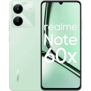 Realme Note 60X (3GB RAM, 64GB Storage) - 6.74" 90Hz Display, 5000mAh Battery, Unisoc T612, 8MP Camera, Android 14 | Dual SIM | Reinforced Glass | Type-C - Middle East Version (Wilderness Green)