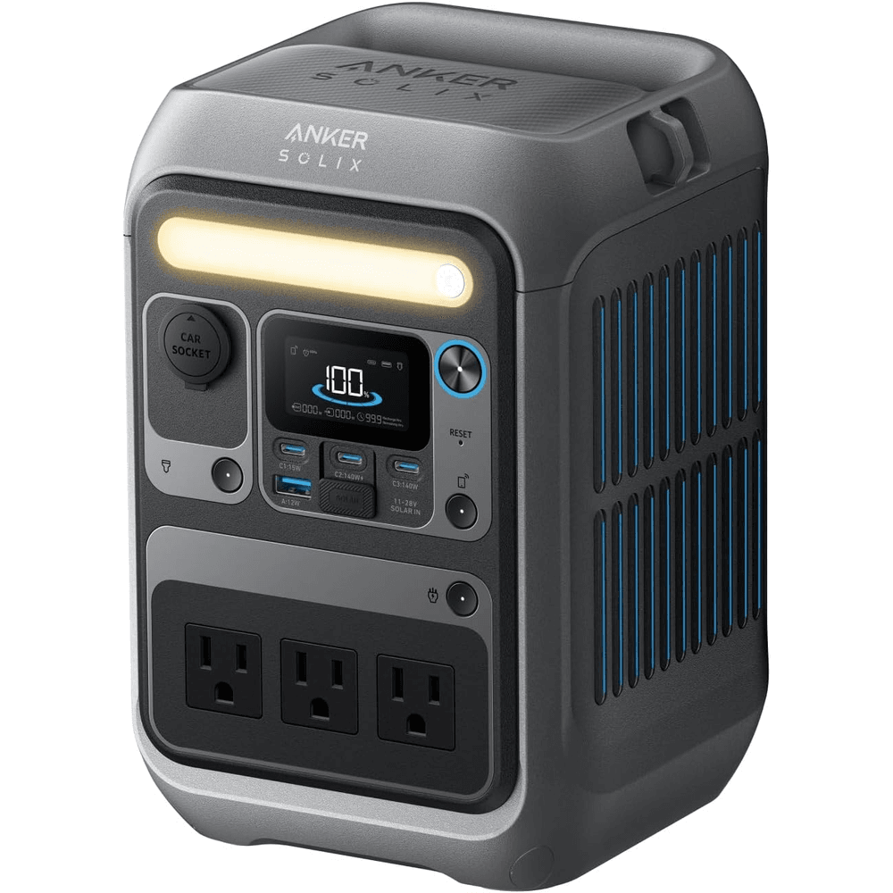 Anker Portable Power Station SOLIX C300X, 288Wh LiFePO4 Battery, 300W
