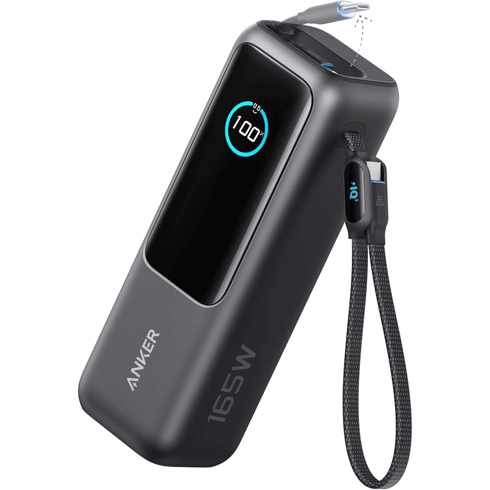Anker Laptop Power Bank, 25,000mAh 165W Portable Charger with Triple 100W USB-C Ports for Multi-Device Charging