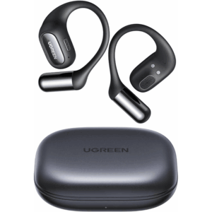 UGREEN FitBuds, Open-ear Headphones with 4 Microphones AI Clear Call Earbuds Adjustable EarHooks Earphones Wireless Bluetooth 6.0 Fast Connect, HiFi Sound, Lightweight, IPX5 for Fitness, 30H Playtime