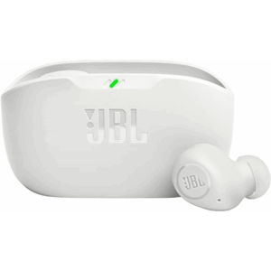 JBL Wave Buds True Wireless Earbuds, Deep Bass, Comfortable Fit, 32H Battery, Smart Ambient Technology, Hands-Free Call, Water and Dust Resistant - White, JBLWBUDSWHT (Renewed)