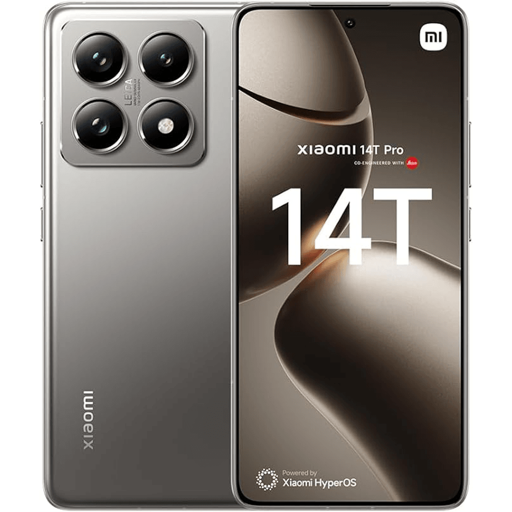 Xiaomi 14T Pro 5G Mobile, Titan Gray (12GB RAM+512GB) | MediaTek 9300+ | 6.67" Amoled 144Hz display | Leica Triple Camera 50+50+12MP, 32MP Front camera