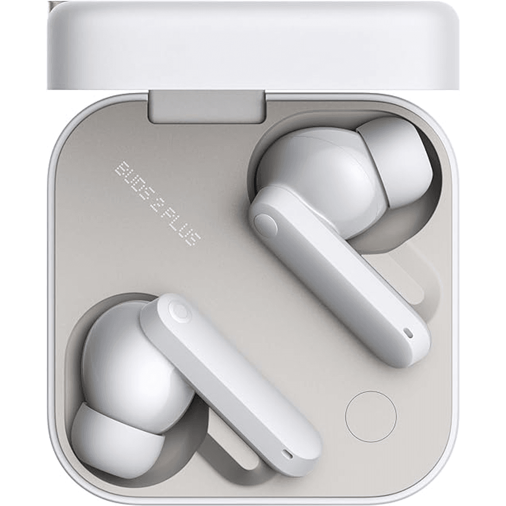 CMF Buds 2 Plus 2025 New Wireless Earbuds Adaptive Noise Cancelling, Hi-Res Audio Bluetooth Headphones, 12mm Drivers for Deep Bass, 50dB ANC 61.5H Playtime, Sport Ear Buds with 6 Mics, Light Grey
