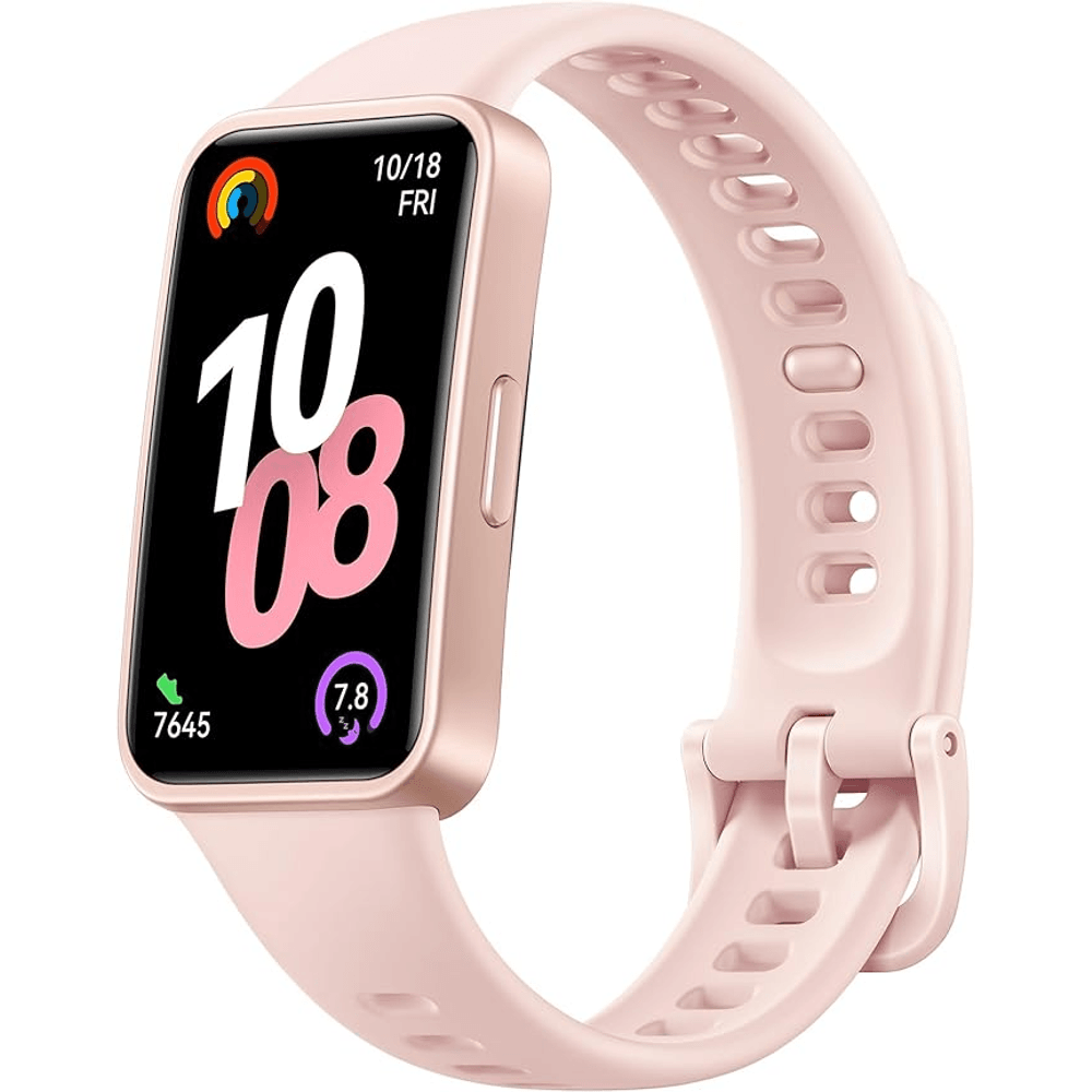 HUAWEI Band 10 Smart Watch, Metallic Design and Comfortable Wearing, Pro-level Sleep Analysis, Emotional Health Aid, 100 Workout Modes, Robust Battery Life, IOS and Android, Pink