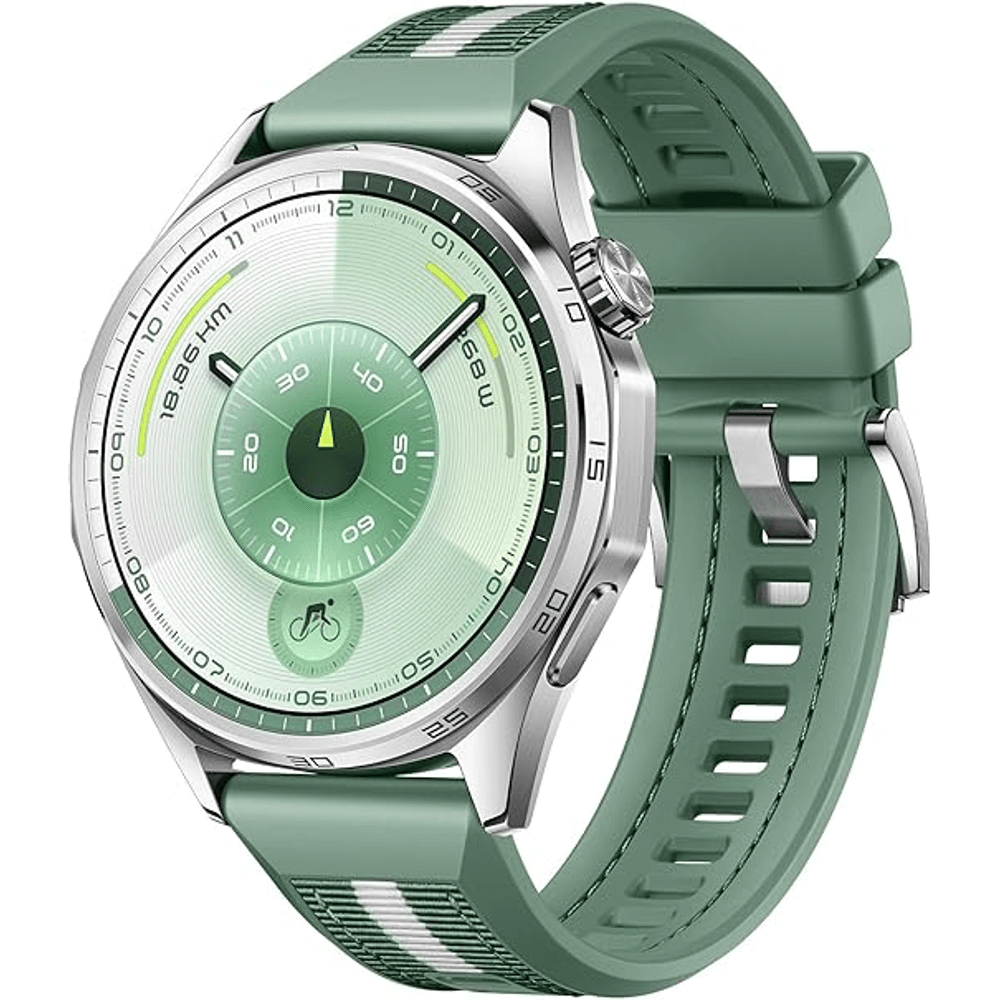 HUAWEI WATCH GT 6 Smart Watch, 46mm, upto 21 days battery life, GPS Smart Watches with 100+ Sports Mode, Cycling, iOS & Android Compatible, Emotional Wellbeing, Health Monitoring, Green