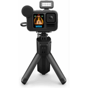 GoPro HERO13 Black Creator Edition - Includes HERO13 Black, Volta (Battery Grip, Tripod, Remote), Media Mod, Light Mod, Enduro Battery, Magnetic Latch Mount and Carrying Case